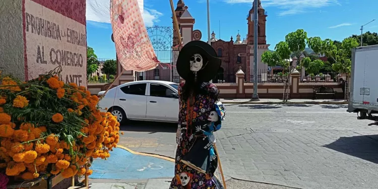 Foto: Igavec // La Catrina está ya a la espera de visitantes en la Mixteca.