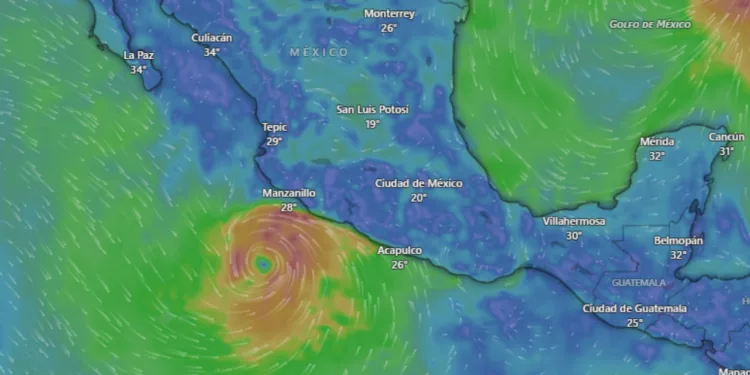 ¡Simón amenaza con alcanzar categoría 4! Prevén impacto en Jalisco con vientos de hasta 230 km/h