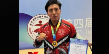 De la Chinantla a China: Diego Armando Correa conquista el primer premio internacional en wushu