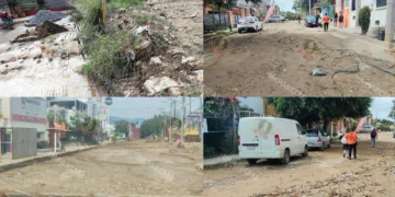 VIDEO | Torrencial lluvia desborda calles y exhibe fallas de drenaje en Valles Centrales