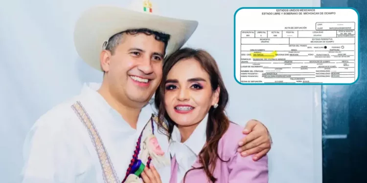 Carlos Manzo era soltero revela acta de defunción; Grecia Quiroz y el exalcalde no se habrían casado
