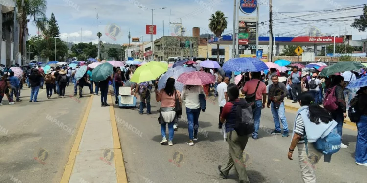 VIDEO | ¡Caos vial en Oaxaca! Sección 22 bloquea cuatro puntos estratégicos tras marcha