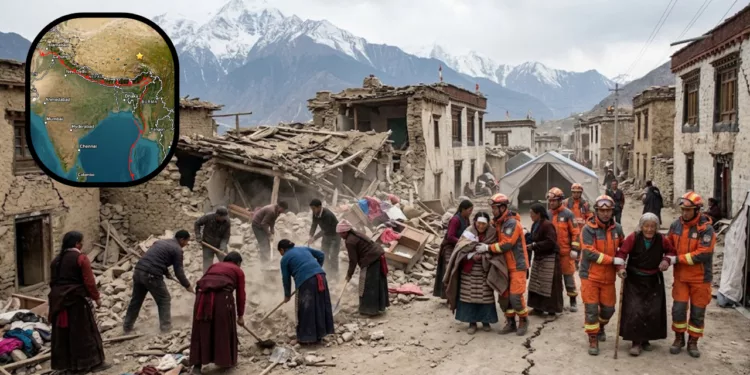 Terremoto de magnitud 7 sacude el Tíbet: reportan heridos y daños en viviendas