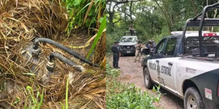 Hallan toma clandestina de combustible dentro de un rancho en el Istmo de Oaxaca